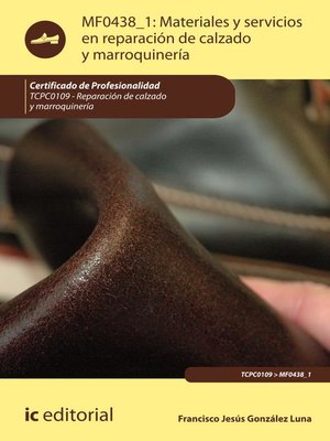 cover image of Materiales y servicios en reparación de calzado y marroquinería. TCPC0109